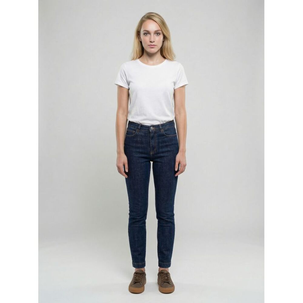 Dolce & Gabbana Navy Blue Cotton Skinny Women's Jeans